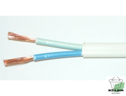 Провод ПУГНП/ПГВВП/ПУГСП 2х2,5 100м (ГОСТ) (РЭМЗ/TDM, г. Рыбинск) бытовой белый гибкий