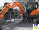 Стекла для мини-экскаваторов Doosan DX53W, DX55W