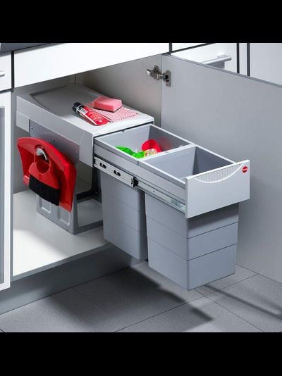 ВСТРАИВАЕМОЕ ВЕДРО ДЛЯ МУСОРА 30Л TANDEM HAILO