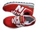 New Balance 574 Красные с белым сетка женские (36-40) Арт. 360M-A