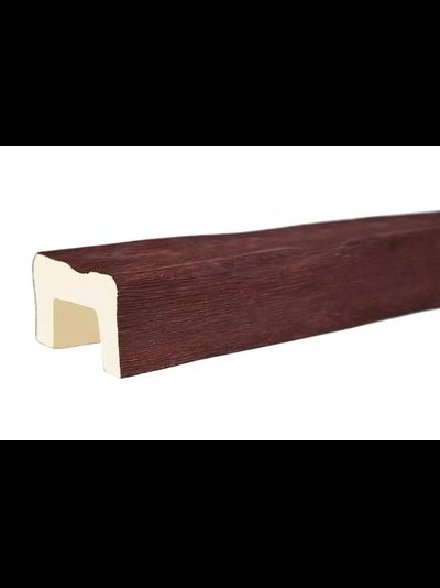 Декоративная балка из полиуретана. Полиуретановая фальшбалка Country Decor рубленая вишня