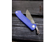 Фрикционный складной нож Микрос сталь К110 BlackWash, рукоять G10, цвет синий