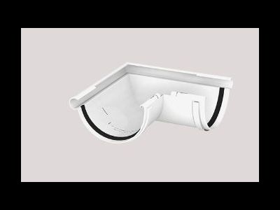 GIZA УГОЛ ЖЕЛОБА НАРУЖНЫЙ 90° 120 ММ, ЦВЕТ БЕЛЫЙ