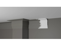 Потолочный плинтус DECOR-DIZAYN DD516, из дюрополимера, под покраску, ударопрочный, 2 метра