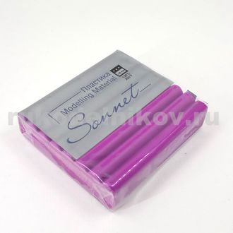 полимерная глина "Сонет", цвет-пурпурный, брус 56 грамм