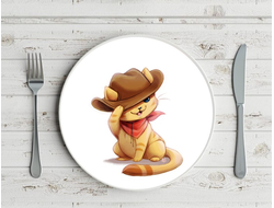 Тарелка Котики №1