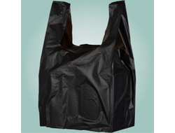 Пакет-майка ПНД черная (40+2х9)х60/27 мкм