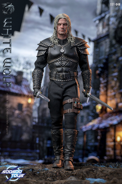 Ведьмак Геральт (Генри Кавилл, "The Witcher" Netflix) - КОЛЛЕКЦИОННАЯ ФИГУРКА 1/6 white wolf (SST048) - Soosoo toys