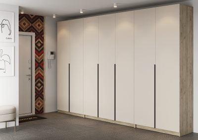 Бохо ШК-004 шкаф комбинированный 3 ств Дуб Крафт Серый/Кашемир