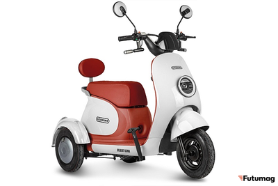 Электротрицикл Rutrike Gelbert Ogma 48V/60V 650Вт бело-красный