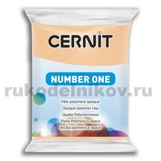полимерная глина Cernit Number One, цвет-peach 423 (персиковый), вес-56 грамм