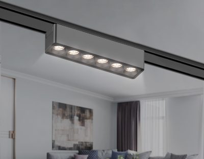 Светильник светодиодный трековый для шинопровода Magnetic Ultra Slim GV 1403 BK черный IP20 6W 4200K 48V 24° 122*26*24