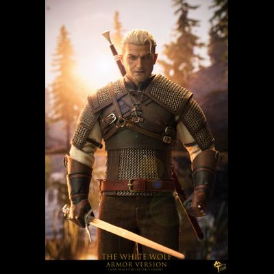 Геральт из Ривии (Ведьмак, The Witcher) - Коллекционная ФИГУРКА 1/6 scale The White Wolf - Armored Version (mttoys006) - Master Team