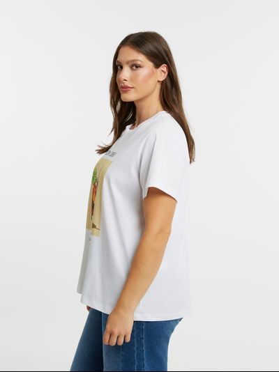 Женская футболка с принтом