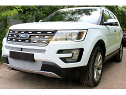 Защита радиатора Ford Explorer 2015-2018 chrome середина PREMIUM