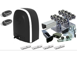 Комплект для откатных ворот до 500 кг - Alutech ROTO-500kit и консольная система Alutech 6 м сталь
