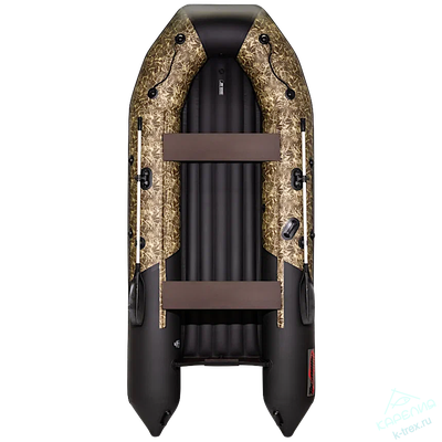 Лодка ПВХ Мастер Лодок Таймень NX3800НДНД Pro Камуфляж камыш / Чёрный