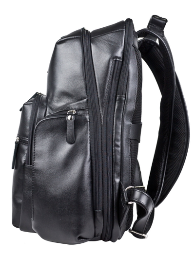 Кожаный рюкзак Bertario black (арт. 3102-01)