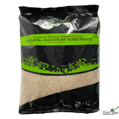 AQUAEL AQUA DECORIS QUARTZ SAND 0.4 - 1.2 мм - Кварцевый нейтральный грунт для аквариума, 2кг