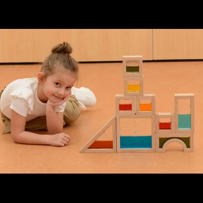 Деревянные сенсорные блоки с жидкостью (18 штук)