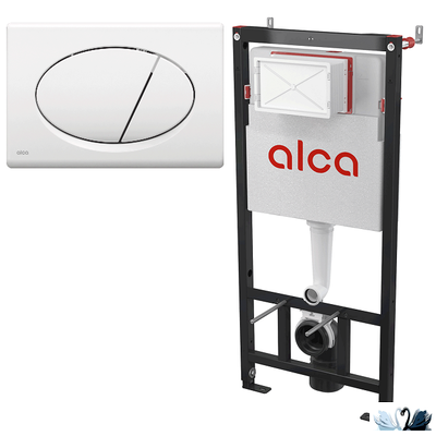 Инсталляция Alcadrain AM101/1120 RU-3:1 + M70-0001 SET 3v1 с белой клавишей смыва