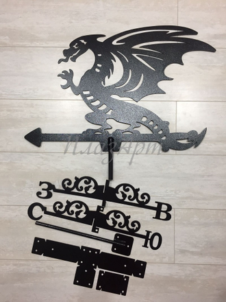 флюгер на крышу Дракон