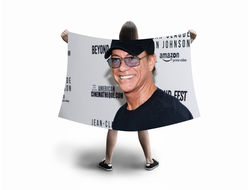 Флаг большой Jean-Claude Van Damme, Жан-Клод Ван Дамм №22