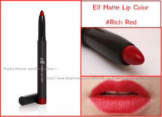 Помада матовая в автоматическом карандаше E.L.F. 82466 Rich Red