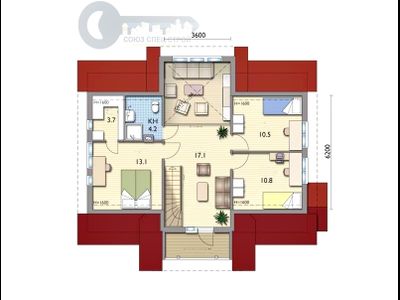 ДЖ-26 ЖИЛОЙ ДОМ: ГАБАРИТНЫЕ РАЗМЕРЫ: (11,4 Х 9М) 2 ЭТАЖА, ОБЩАЯ ПЛОЩАДЬ: М²