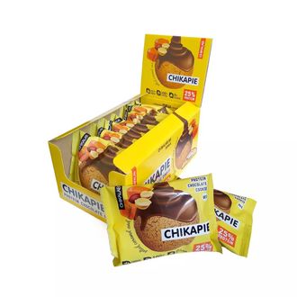 Протеиновое печенье с начинкой Chikalab, 60 гр, Соленая карамель-арахис