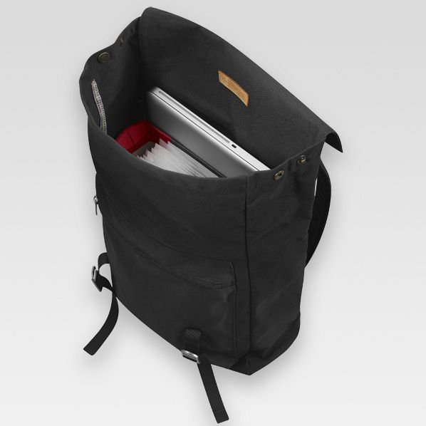 Черный городской рюкзак Fjallraven Foldsack No.1 Black