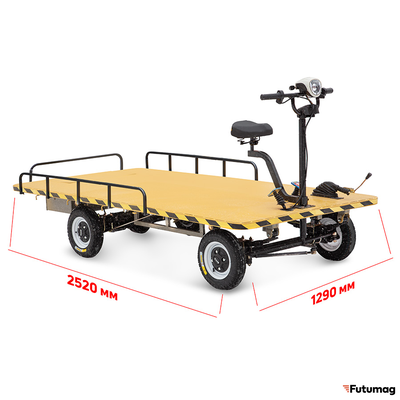 Платформенная электротележка RuTrike СКЛАД 2500 NEW