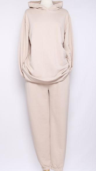 Костюм худи и брюки светло-бежевый  р.48