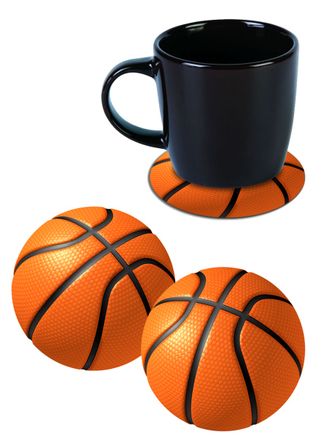 Подставки под стаканы "Баскетбол"( 2шт)
