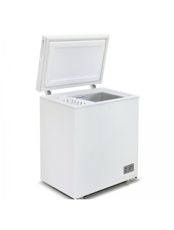 Морозильный ларь с глухой крышкой, объемом 145 литров с терморегулятором и одной корзиной
