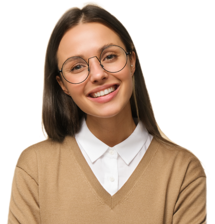 Девушка с улыбкой