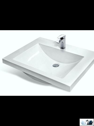 Раковина Эстет Monako 60 х 50 см Каменная на столешницу. Ручная роспись