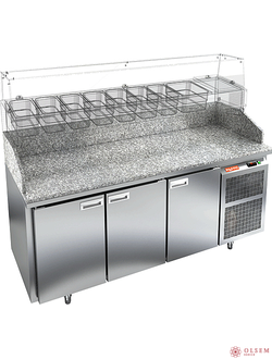 Стол для пиццы HICOLD PZ3-111/GN (без витрины) камень