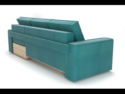 ПРАГА угловой диван ULTRA MIDNIGHT темно-синий (Софт)