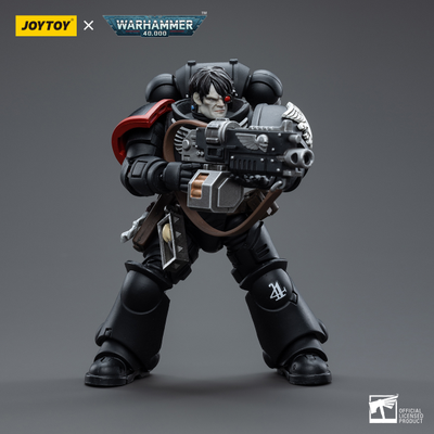 Интерцессор Гвардии Ворона (Warhammer 40k) - КОЛЛЕКЦИОННАЯ ФИГУРКА 1/18 Raven Guard Intercessors Brother Nax (JT4607) - JOYTOY