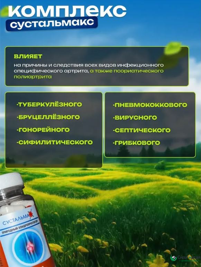 Сустальмакс 2в1, природный хондропротектор