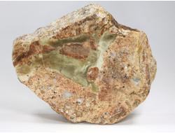 Риолит, яшма, срез полированный с двух сторон, Чукотка, Рывеем (112*91*20 мм, 250 г) №28938