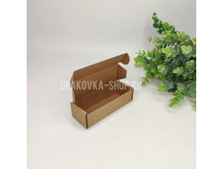 Коробка с откидной крышкой 110*40*30 мм БУРЫЙ