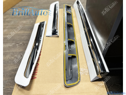 Молдинги Lexus LX 570 белые с хромом 2007-2015