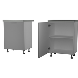 ЛЕ210 Стол кухонный Аляска Н-67 (600). Размер: 600*820*446/600