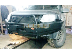 Передний силовой бампер серии Трофи на Volkswagen Amarok I 2010-2016 (02.020.01)