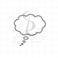 Штамп облачное облако для фразы