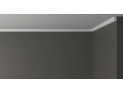 Потолочный плинтус DECOR-DIZAYN DD02, из дюрополимера, под покраску, ударопрочный, 2 метра