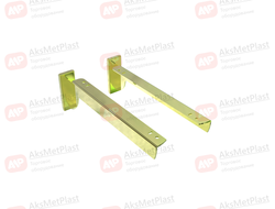 G-2252DX/SX Полкодержатель цвет: золото, левый-правый прямой под полку 250 мм с двойным зацепом для системы Базис/Canalina/Global