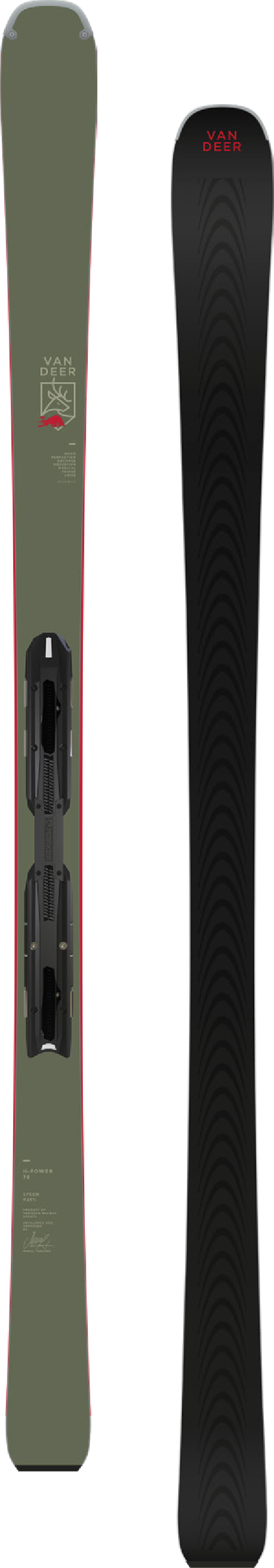 Van Deer H-POWER78 183cm R18.5 khaki [FDT RACE PRO] с креплениями Marker; COMP 13 FDT GW DIN 4-13 (khaki)